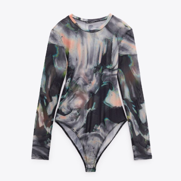 Zara Tulle Bodysuit - Picture 3 of 3